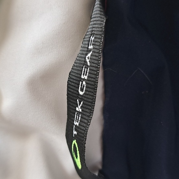 TEK GEAR zip jacket red blue white coastal golf spring lightweight hood men XL - Picture 9 of 10